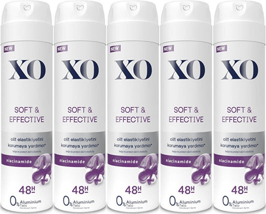 XO Deodorant 150ML Women-Kadın Soft & Effective (5 Li Set)
